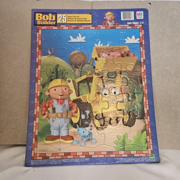 Set of 3 Bob The Builder 25 Piece Puzzles Hasbro 2001 Vintage COMPLETE Y2K - Picture 6 of 10